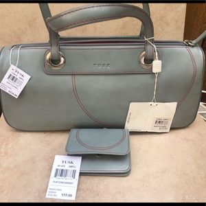 TUSK satchel handbag with coin purse